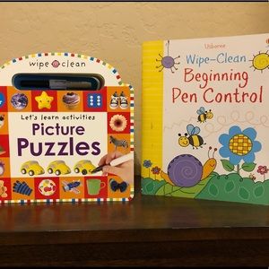 Wipe clean early learning books